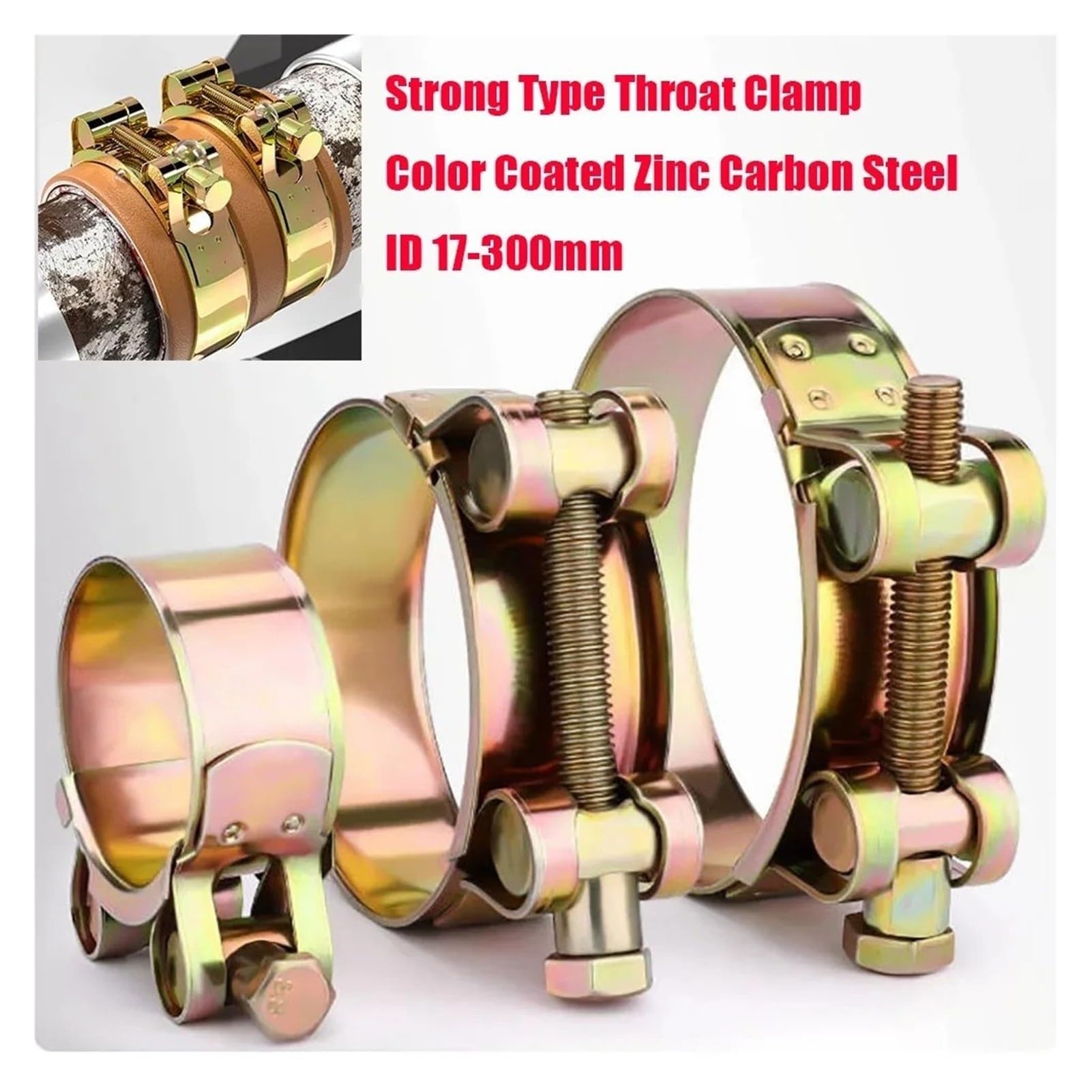 Collare a Gola Zincato Stile Europeo for Tubo