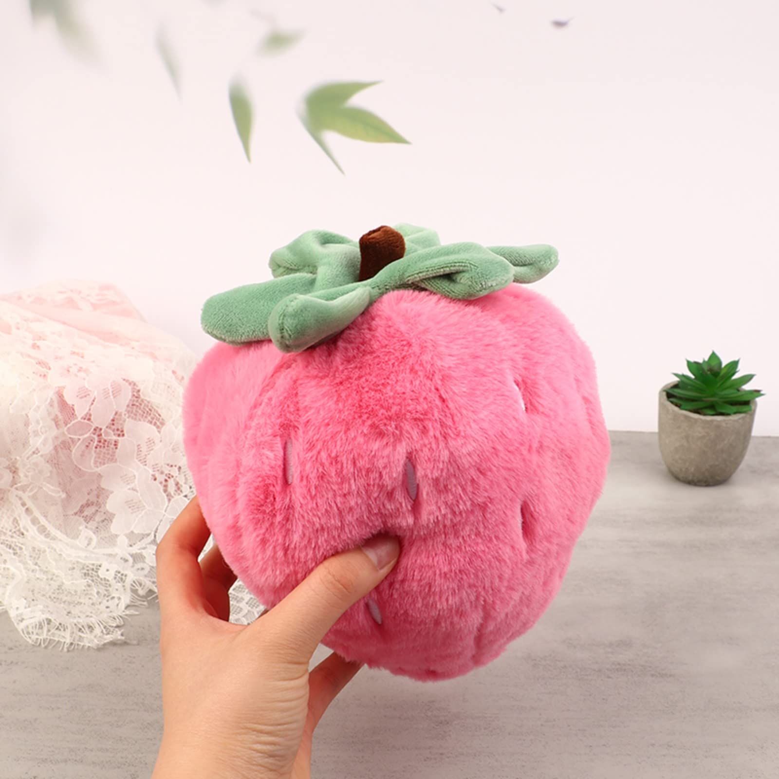 liyang Strawberry Pillow Plush Cute Room Decor 20cm Stuffed Fruit Sofa Cushion Pillow Decorative Girl Gift