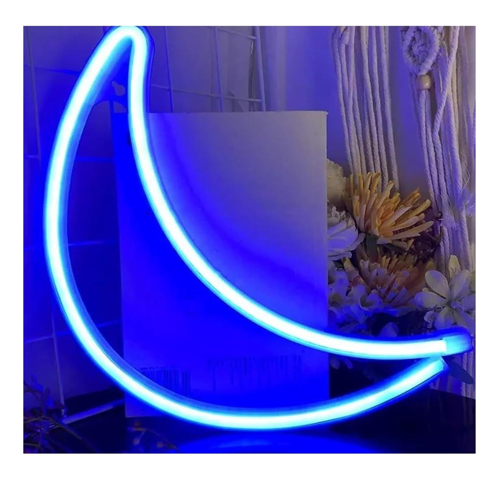 Aextroi neon Lights Sign for neon Sign Moon for Star Wall Bedroom Living Room Home(Neon-2)