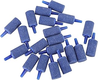 Arenito Azul, 20 Unidades de Pedra de Bolha de Aquário Em Forma de Cilindro para Aeração de Aquário Pedra de Ar para Tanque de Peixes Bomba de Oxigênio Pedra de Bolha para Tanque