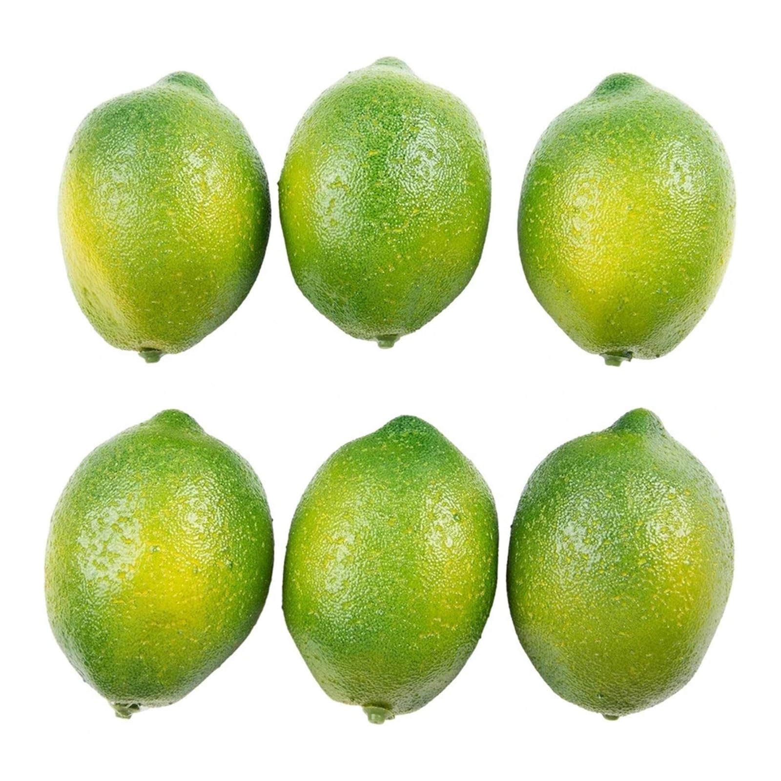 Wuyxto Green Artificial Lemons Realistic Fake Pack Of 6 Foam Fruit Props For Photography And Table Decoration For Party(Green)