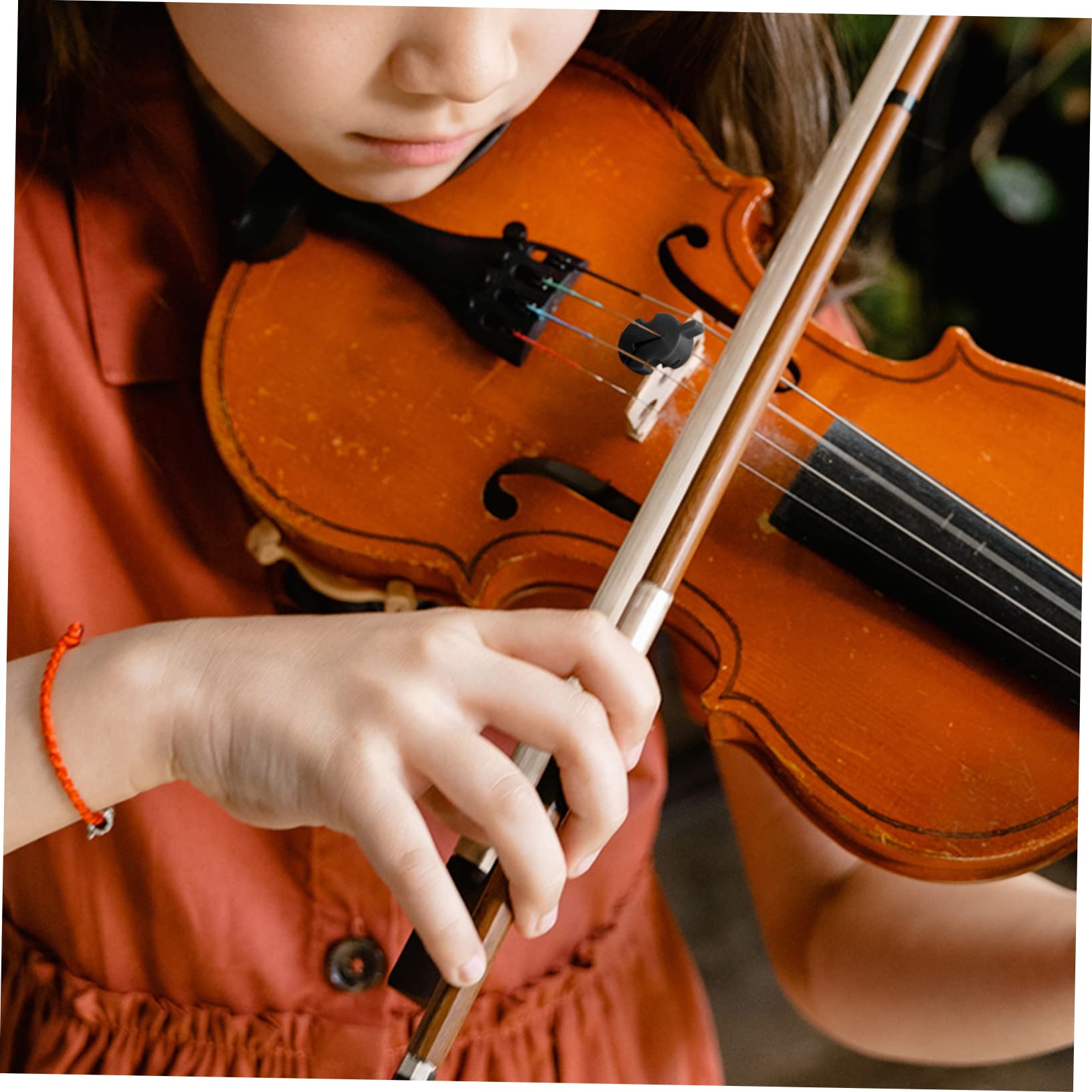 Levemolo 8 Pezzi Silenziatori per Violino in Gomma Nero, Flessibili senza Danneggiare Ponticello, la Pratica del Violino per Principianti