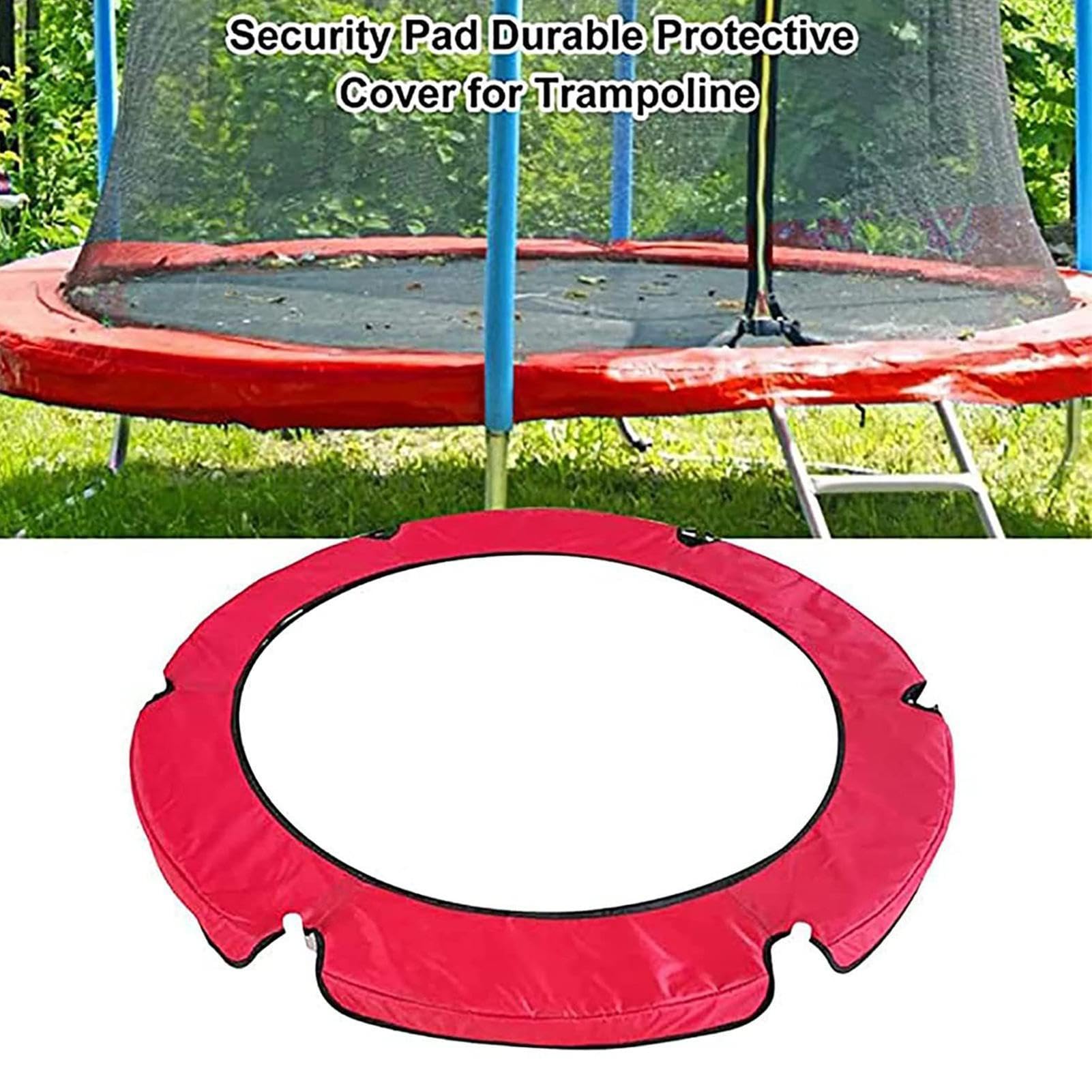 Copertura per trampolino – 140 cm PVC + PE tappeto elastico bordo bordo bordo anti-UV impermeabile resistente agli spugna di sicurezza 1,4 m per bambini adulti giardino