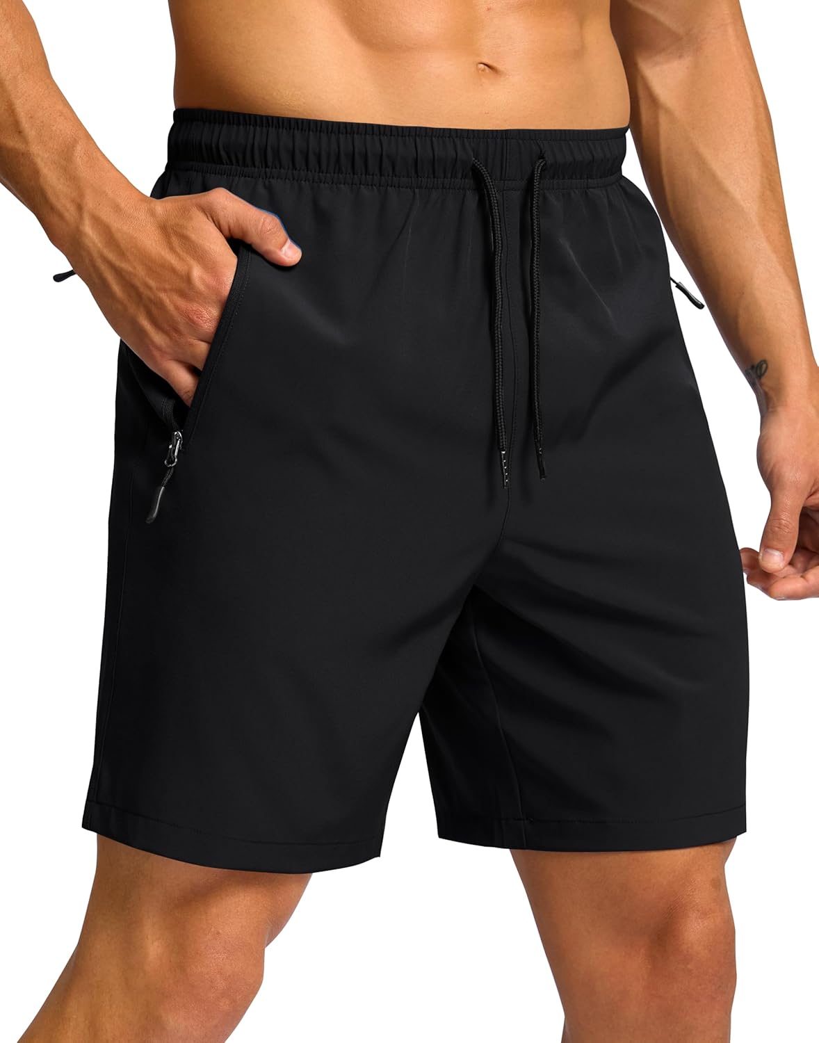 G Gradual Mens Hiking Shorts 7 9 Lightweight Athletic Shorts for Men Quick Dry Stretch Casual Shorts with