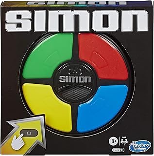 Basic Fun Simon Electronic Game with Digital Screen and Built-In Counter, 9-Inch Diameter