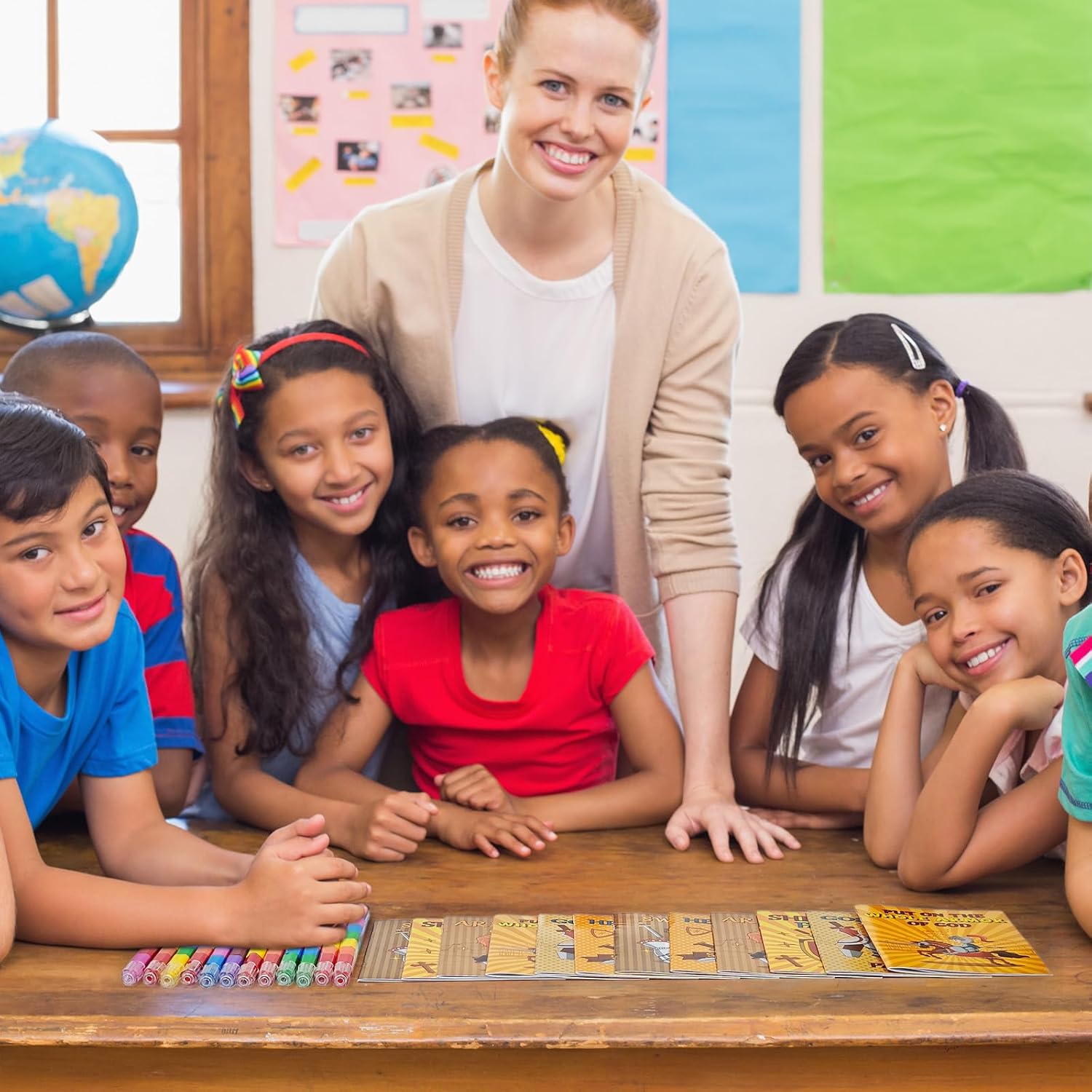 Cinrobiye 24 Armor of God Coloring Book With 24 Stacking Crayons Bible Christian Party Favors Set for School Sunday School Activities VBS Classroom Educational Goody Bags Fillers Travel Activities