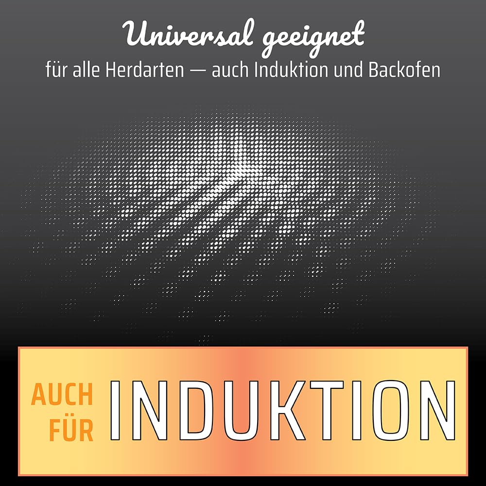 GSW 868549 Inoxxa Black, Bratpfanne mit Gegengriff und Wabenstruktur - ⌀36 cm