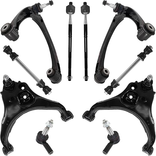 Miniatura 38 de Detroit Axle - Kit de suspensión frontal de 10 piezas para Chevy Trailblazer EXT GMC Envoy XL XUV Buick Rainier Isuzu Ascender Olds Bravada, brazos