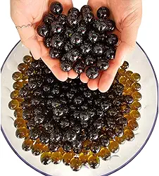 200 Bolinhas Gude Bola Vidro Burca Fubeca Lisa Bila - Âmbar