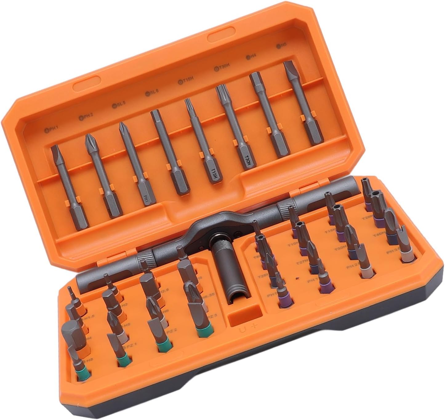 Luocute 24 in 1 Magnetic Ratchet Set, DIY Drive Set with Detachable Ratchet Handle for Home Repair Car Maintenance