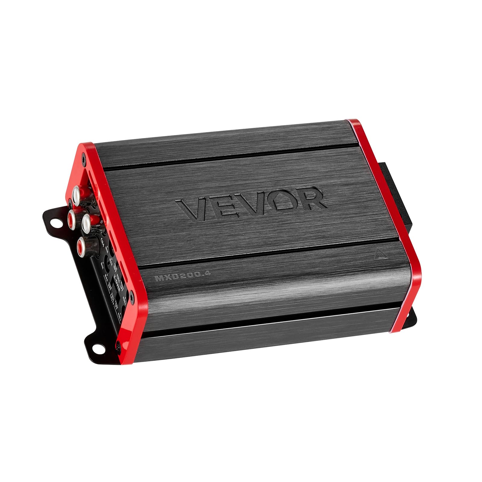 VEVOR Amplificador para Automóvil 4 Canales Puenteable Clase D, Máximo 4 x 120W a 4 ohmios y 4 x 200W a 2 ohmios, Amplificador Estéreo de Audio para Coche para Vehículo Todoterreno Camioneta SUV Sedán