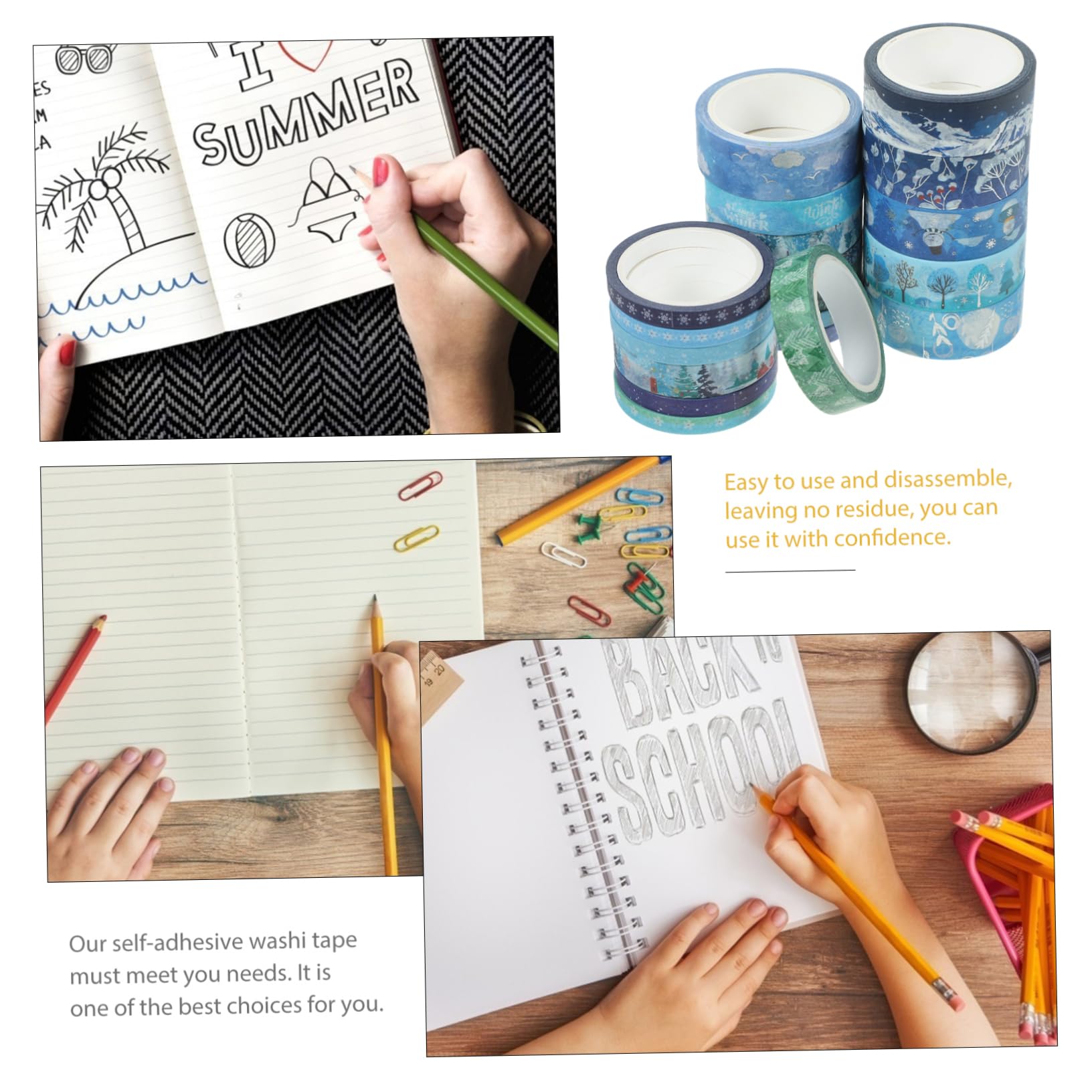 Operitacx Cinta Washi Decorativa Navideña De Adhesiva Para Manualidades Y Scrapbooking Navidad Para Y Álbumes 19 * 5