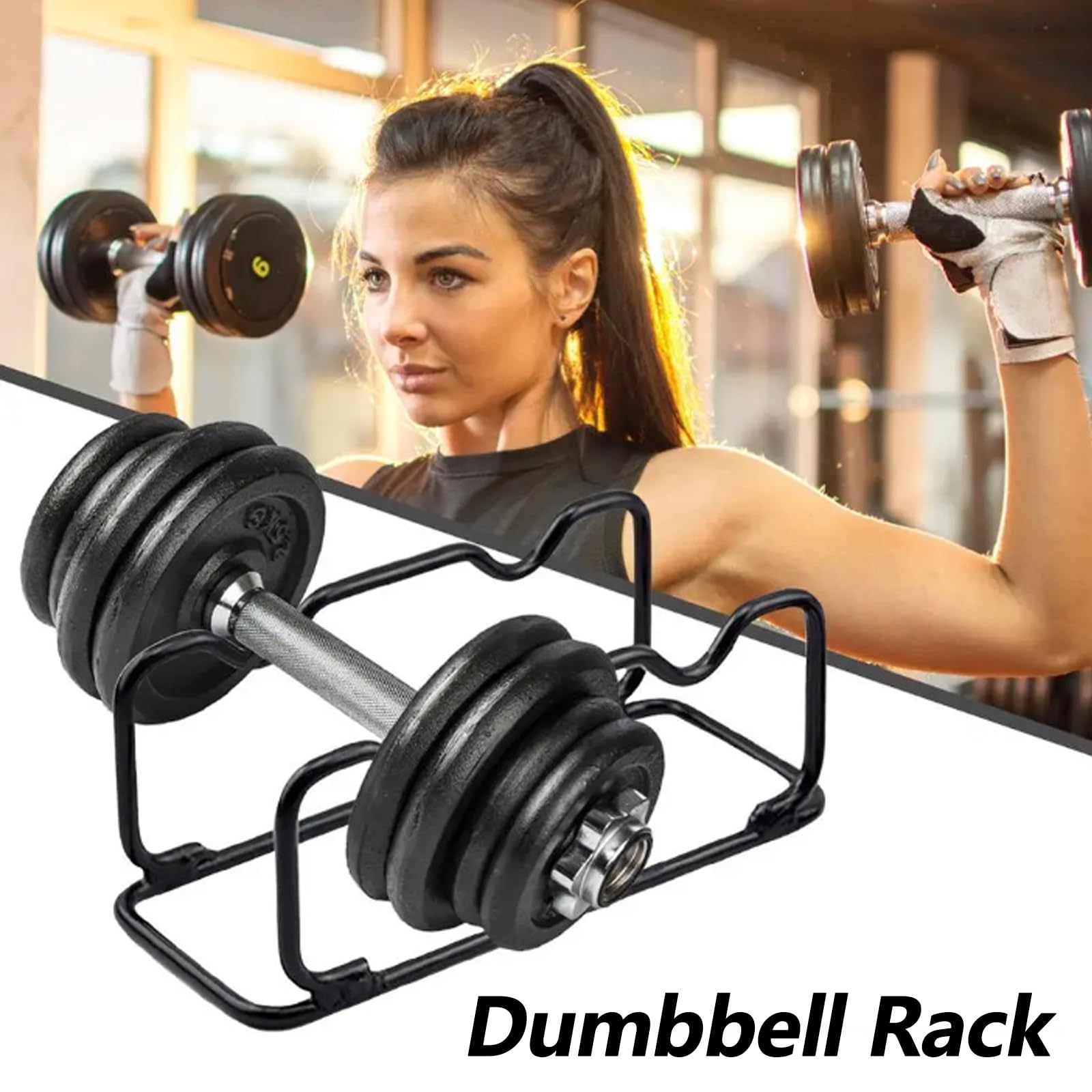 Hantelablage, 2 Stück Hantelständer Klein Kurzhantel Rack Kurzhantelablage Gewichteständer Hantelständer Multifunktionaler Hantelablage Gewichtsständer für das Fitnessstudio zu Hause