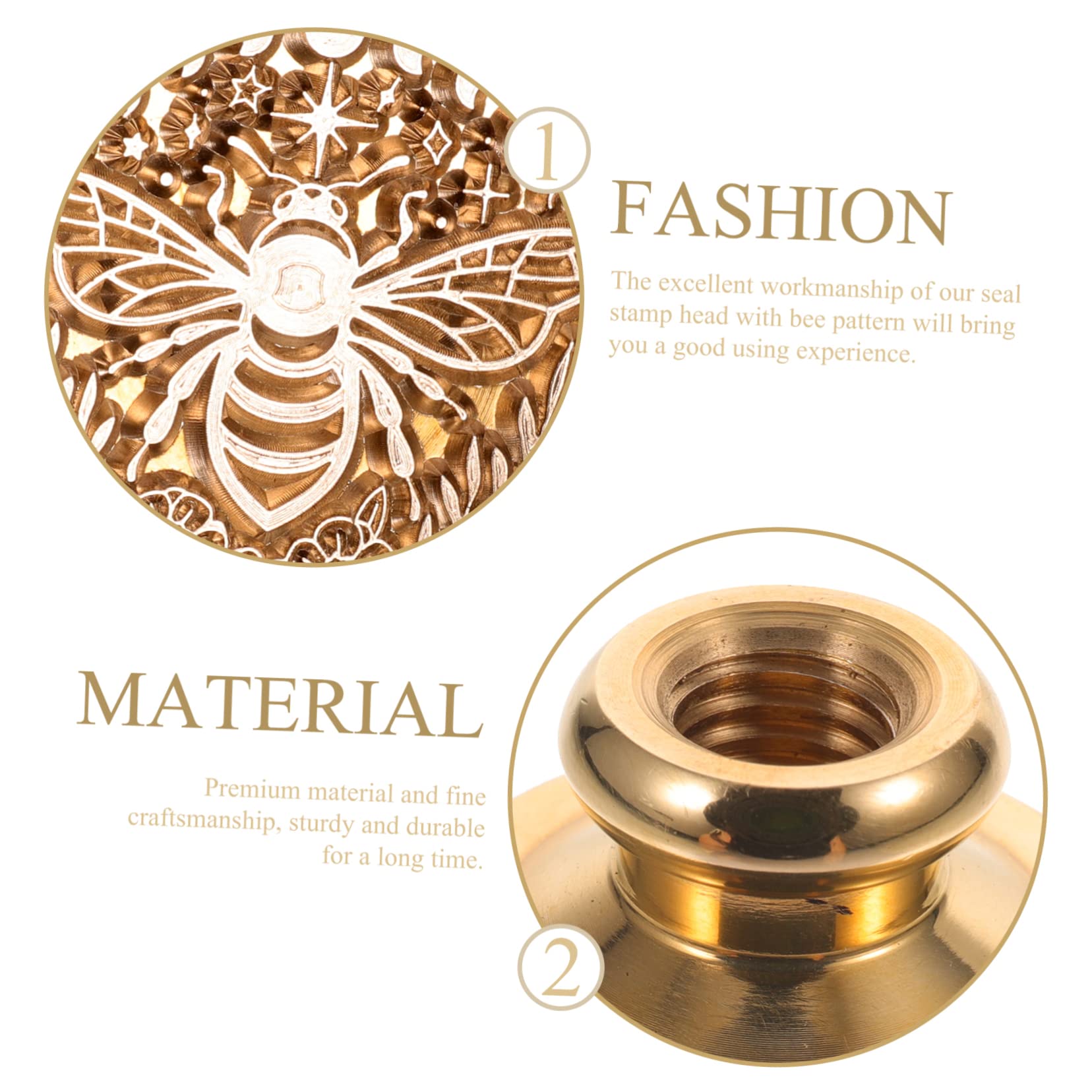 Lurrose 5 Pezzi Timbro Di Sigillo Di Invito Con Motivo Ape Timbro Di Sigillo in Rame Timbro Decorativo Rimovibile
