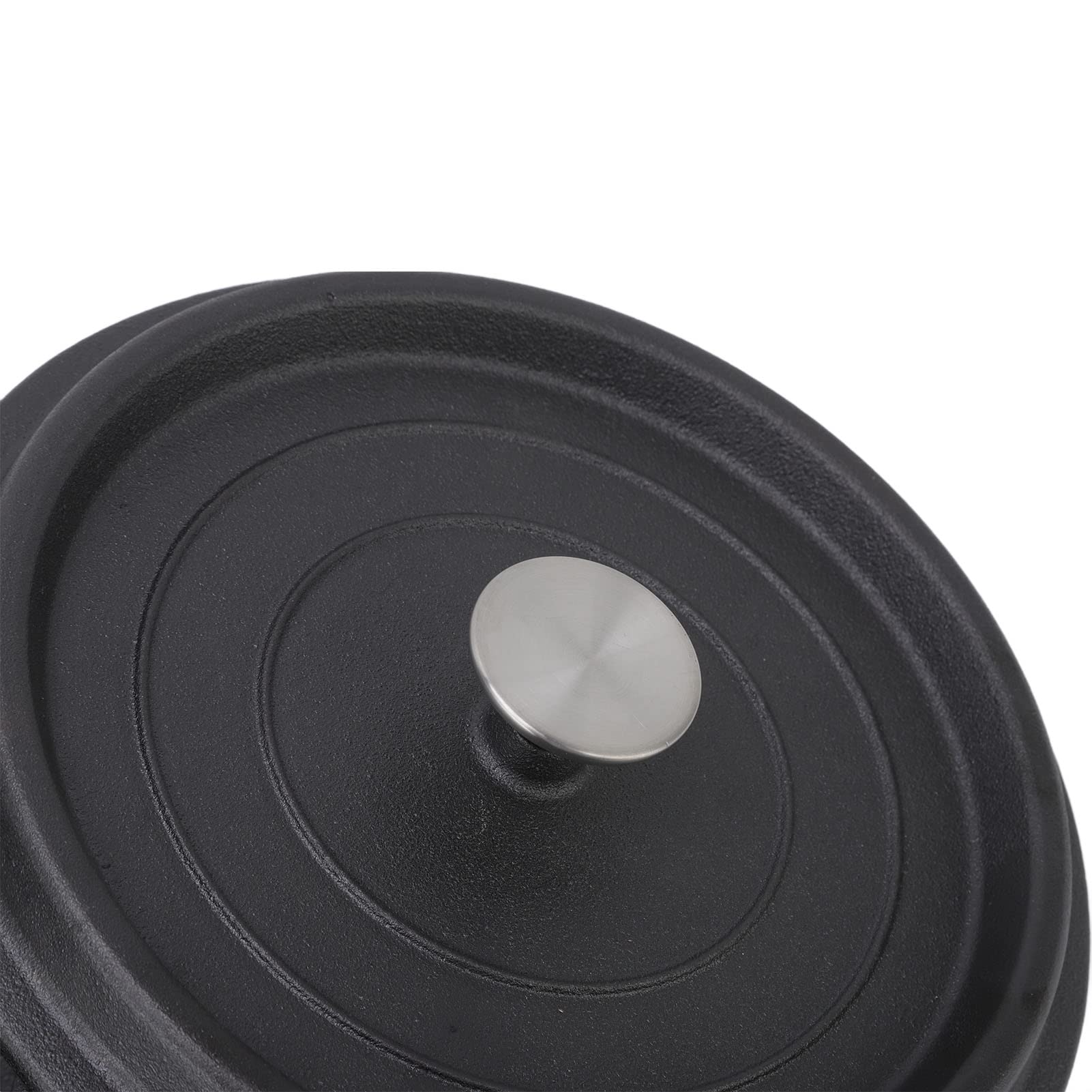 Generic Duży Garnek żeliwny o średnicy 24 Cm z Podwójnym Uchwytem, ​​piekarnik Holenderski do Gulaszu Zupowego, do Rodzinnego Gotowania