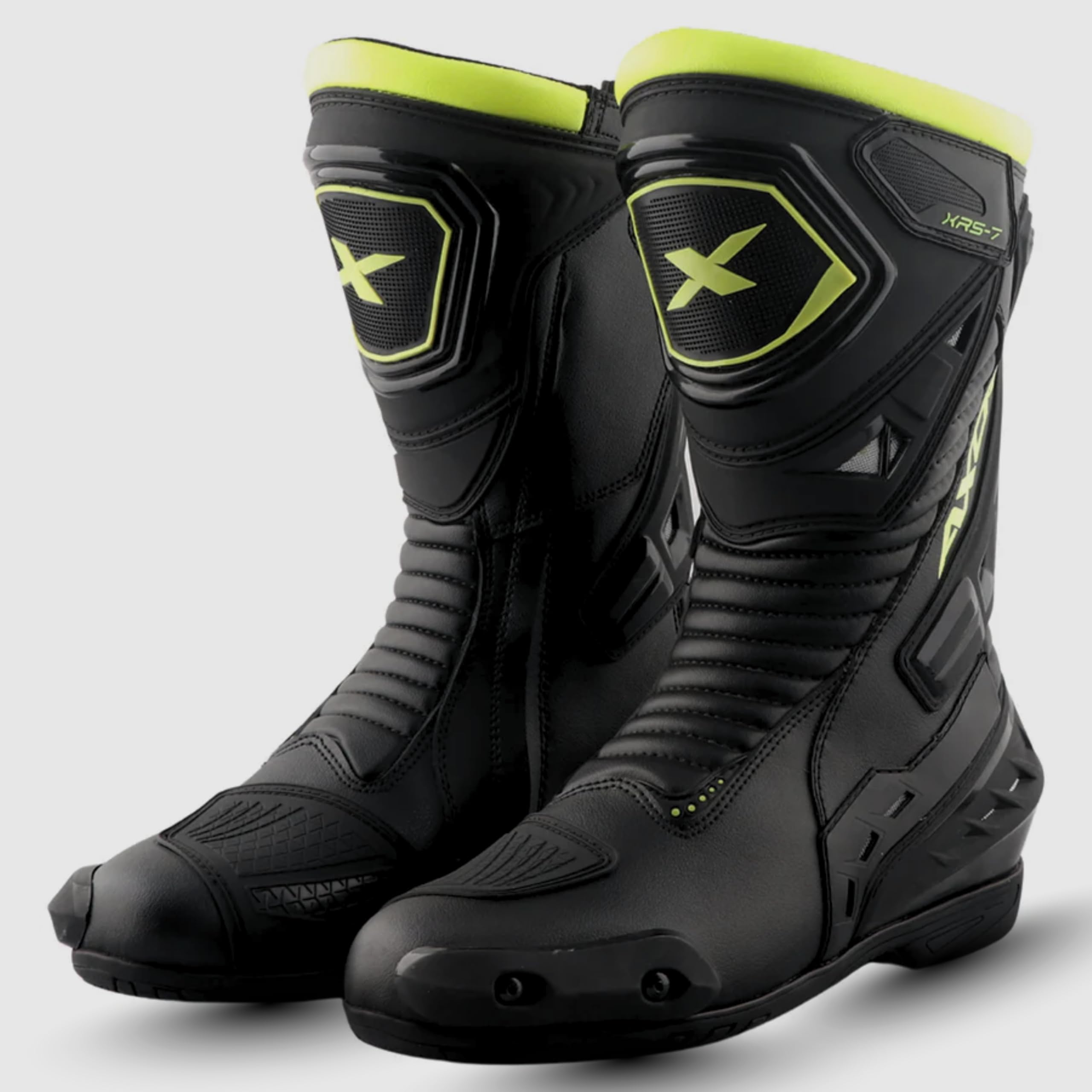 Axor Slipstream PRO Riding Boots Black Neon Green UK11 : Amazon.in