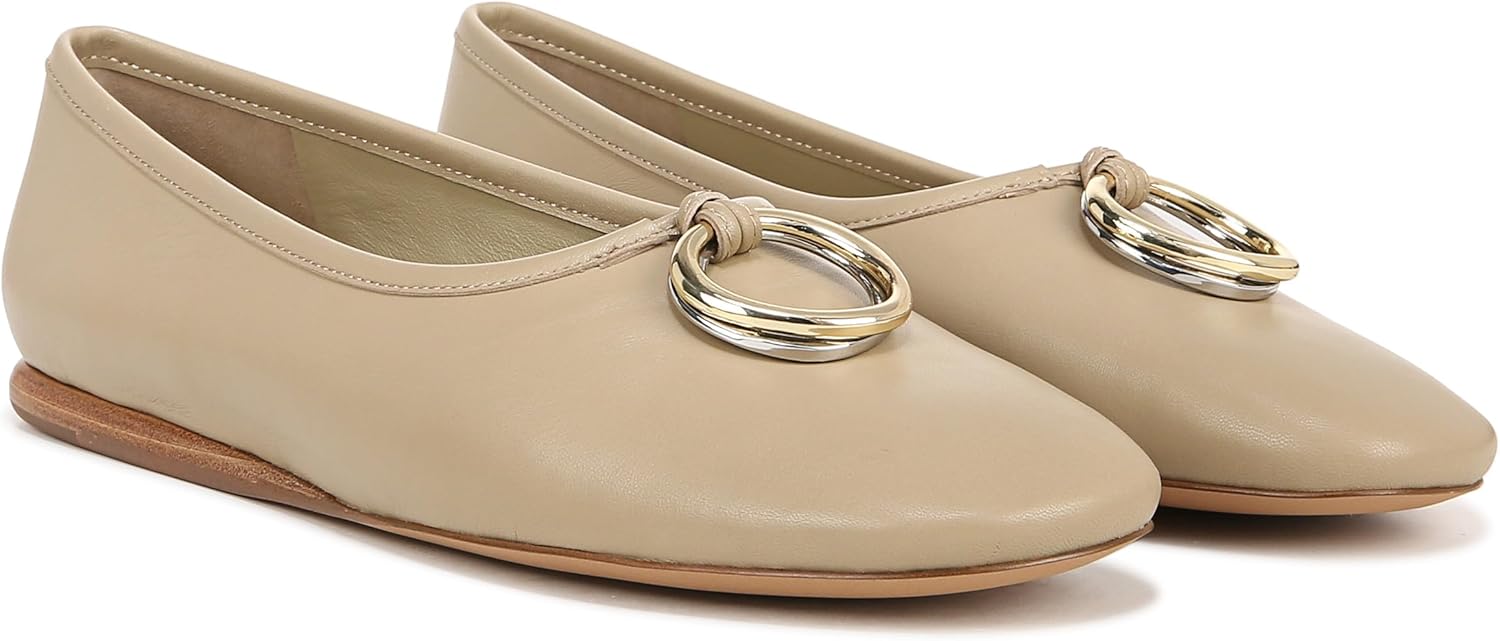 Vince Womens Didi Ornament Slip-on Ballet Flat
