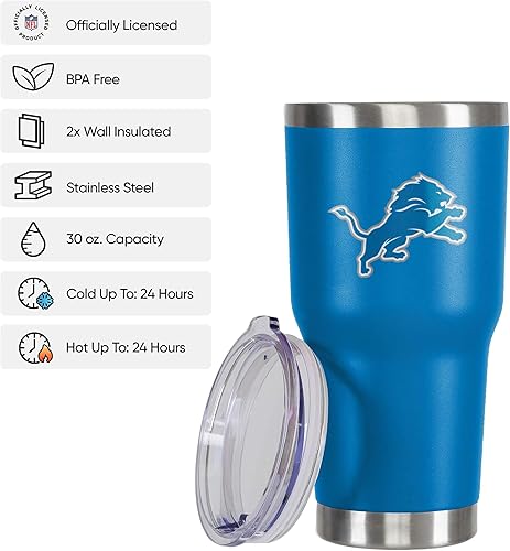 Miniatura 3 de FOCO NFL unisex-adult NFL Team Logo 30oz Insulated Stainless Steel Travel Mug Tumbler