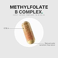 Vista 8 de Codeage Methylfolate B Complex Supplements - 5 MTHF, Metilcobalamina 1000mcg Vitamina B12 metilada, riboflavina, betaína, vitaminas B6, ciclo