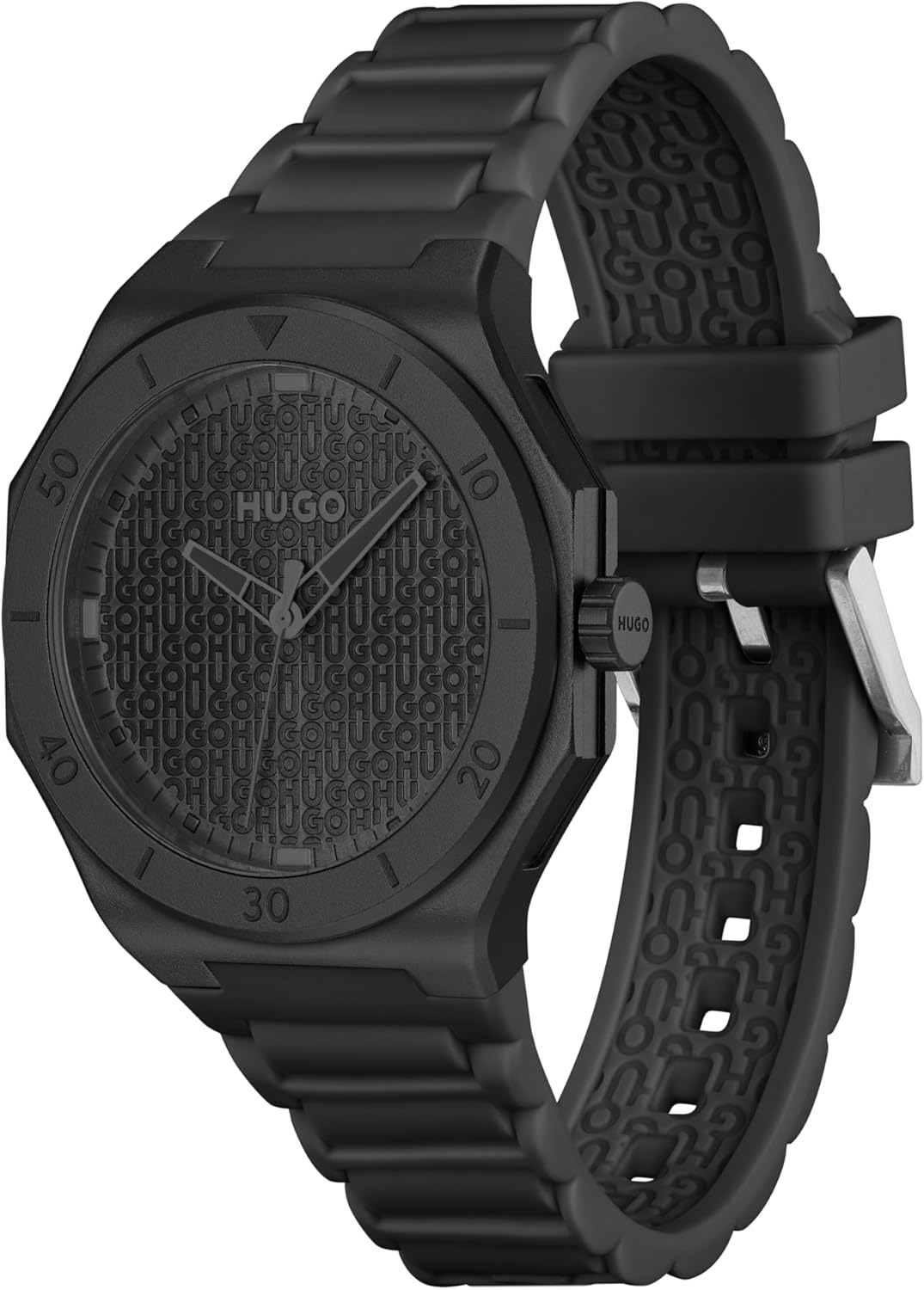 HUGO Men's #Grail Sport Watch – 44mm Stainless Steel Case, Multifunction Movement, Bold Design, Quartz Accuracy, Sporty and Dynamic Style - Gift for Him - Image 2