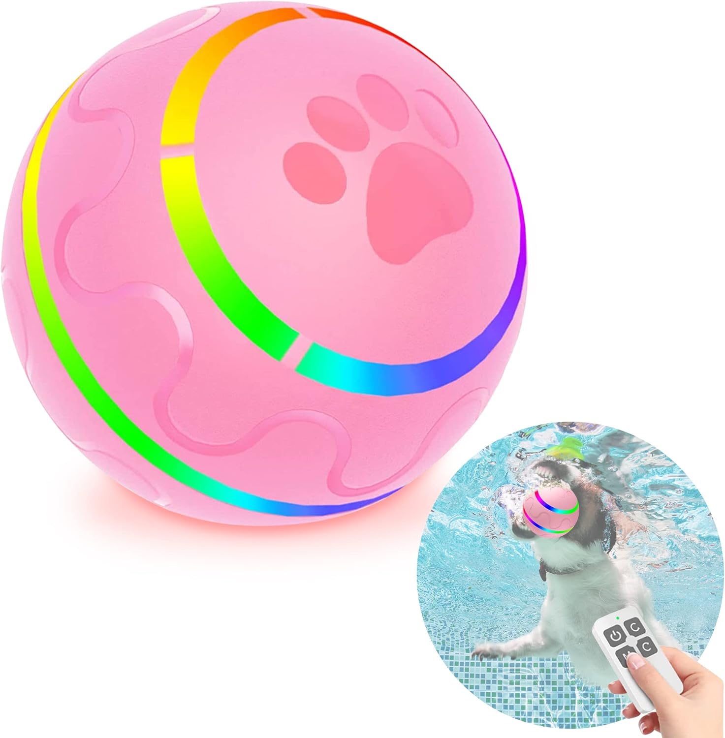 Self Moving Dog Ball,Active Rolling Ball for Dogs,Automatic Moving Ball