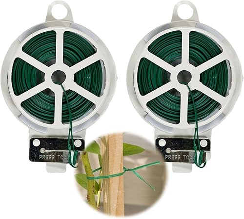 Paquete de 2 cables de plástico resistentes para plantas con cortador, total de 200 pies disponible en Yaxa Guatemala