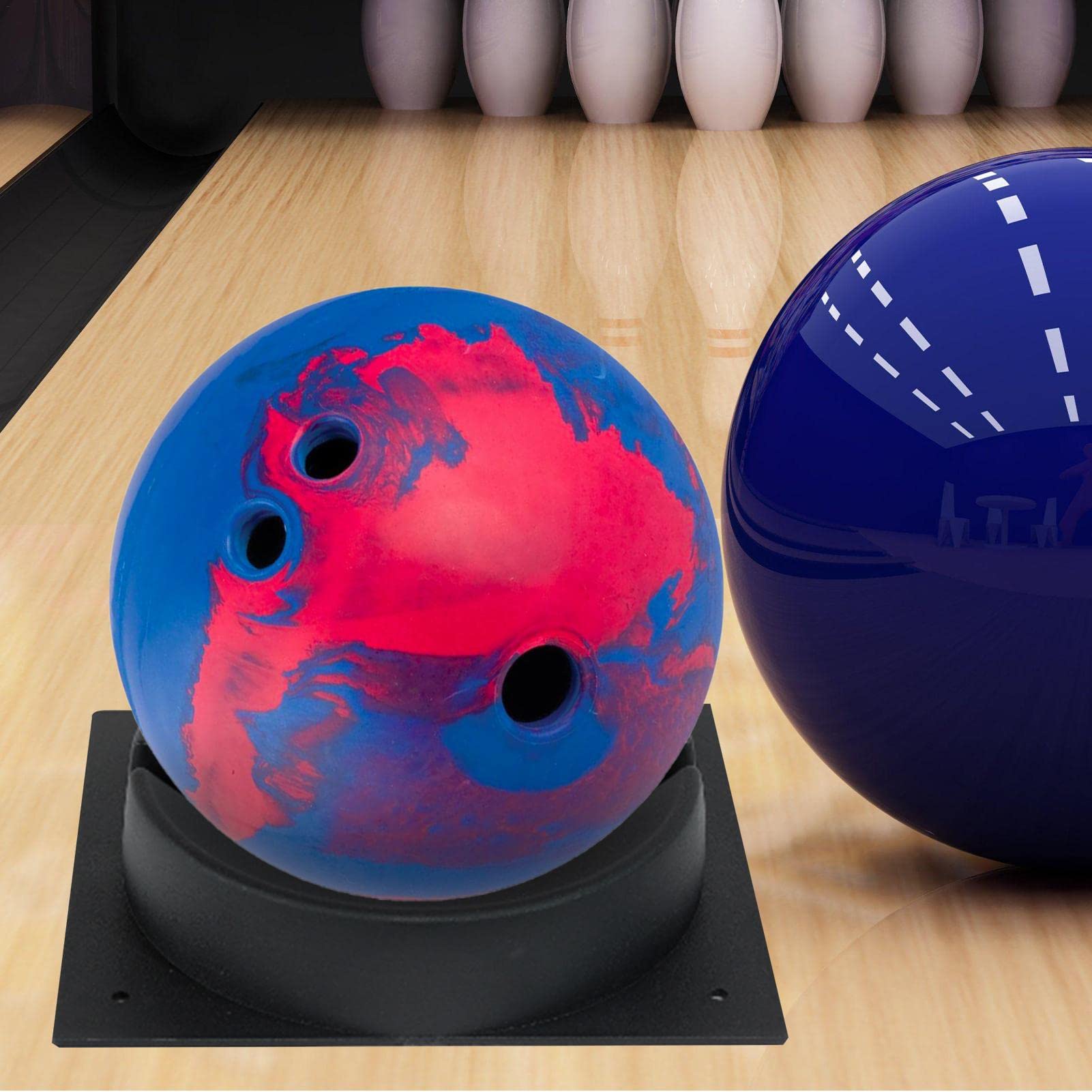Soporte de 5 bolas | Soporte de bolos antideslizante duradero que evita caídas - Soporte de bola Accesorios de bolos Compatible con bolas de boliche Balones de fútbol Delr
