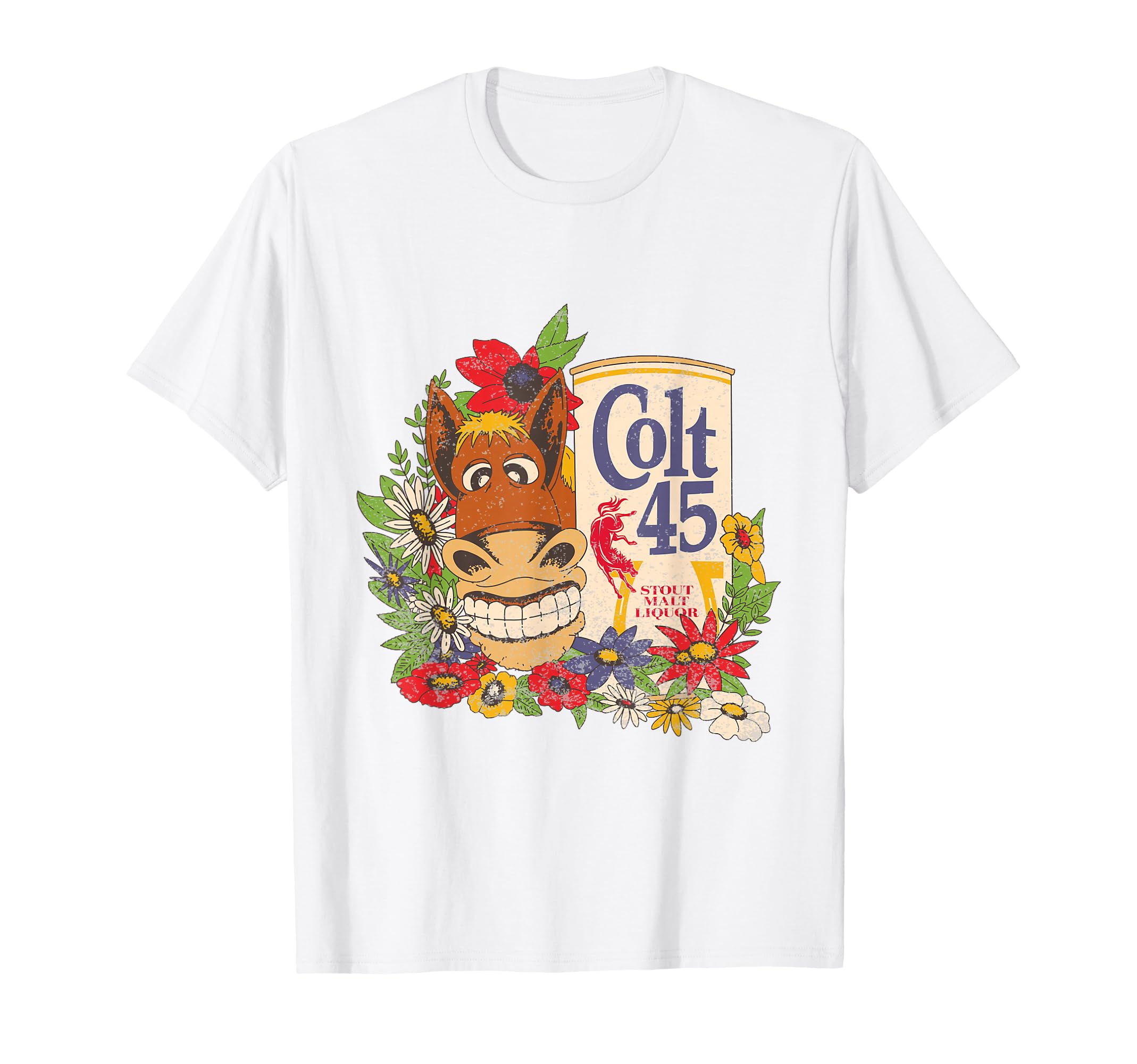 Colt 45 Beer Vintage Donkey - Authentic Licensed Artwork T-Shirt