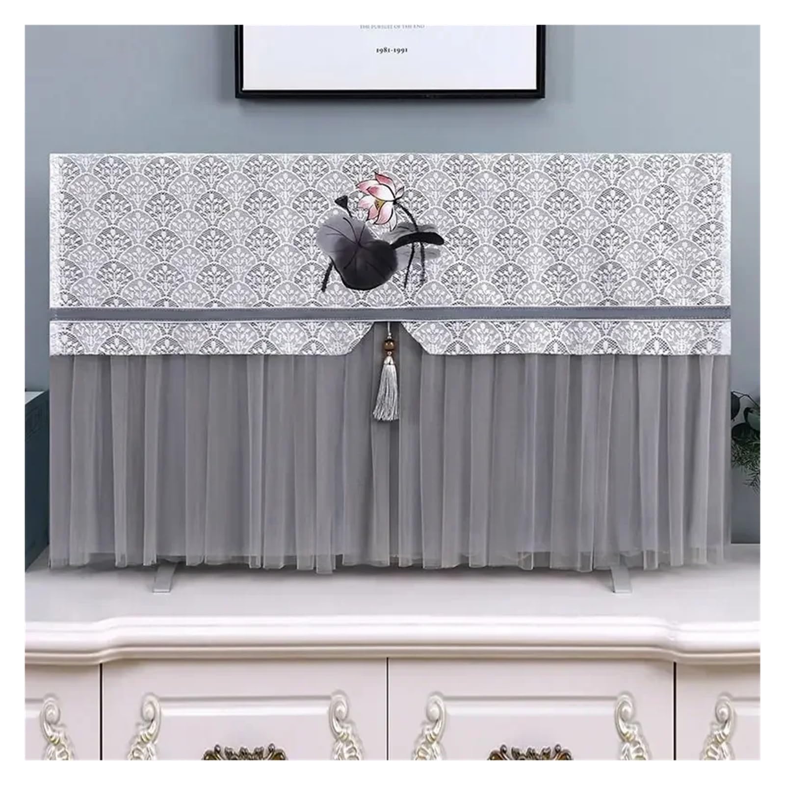 Coperture Protettive per Televisori TV Cover Minimalist Lace No Need To Remove When Turning On Household Protective Cloth(Color 04,70 * 150cm)