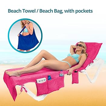 XG Beach Towel 新品未開封 ITSA Terry Towelling Beach Towel with Pockets & Handles