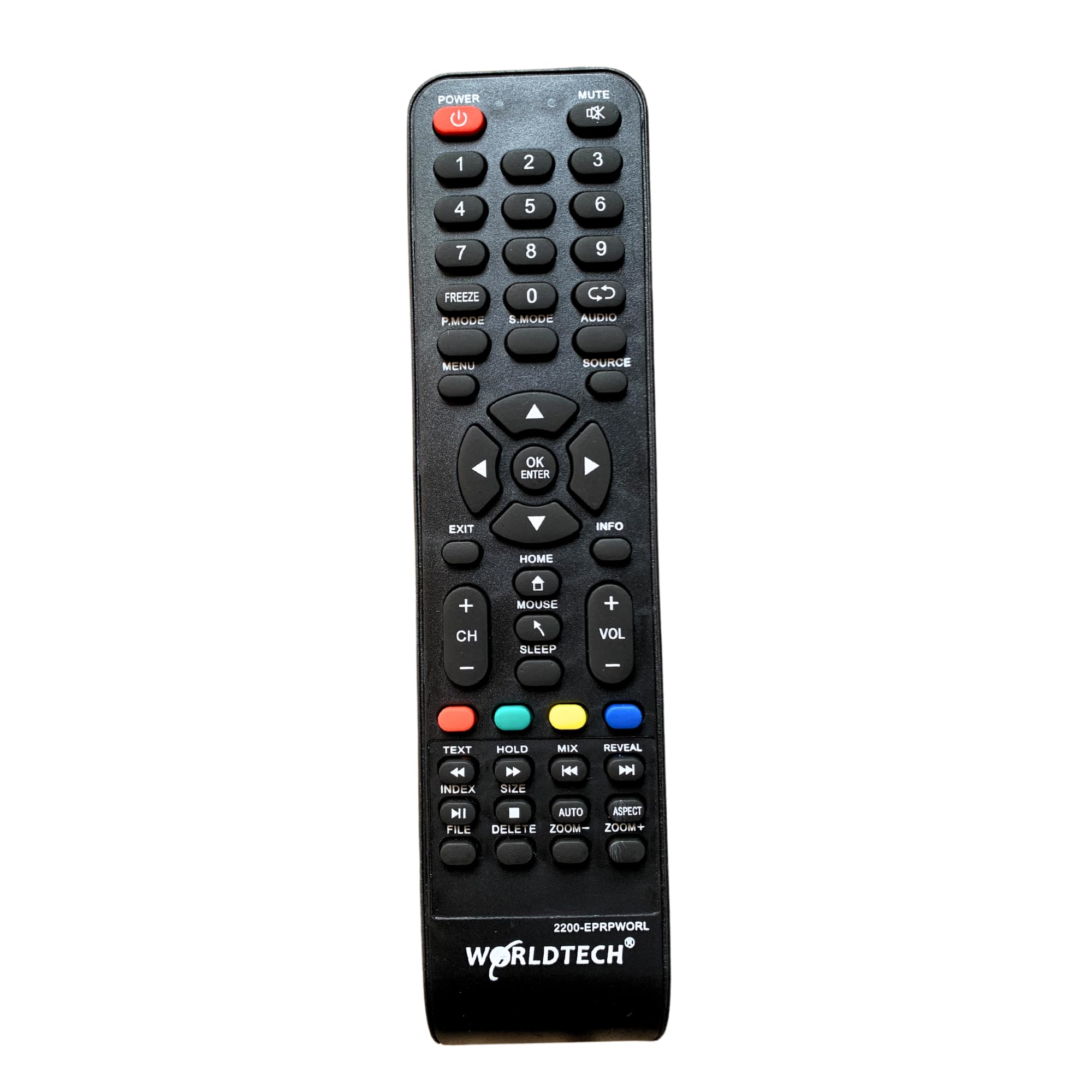 Television Remote Compatible for WORLDTECH LED/LCD TV Remote Control (Please Check All The Keys Properly Before Placing Order) | RM-78C | Black-picture-30