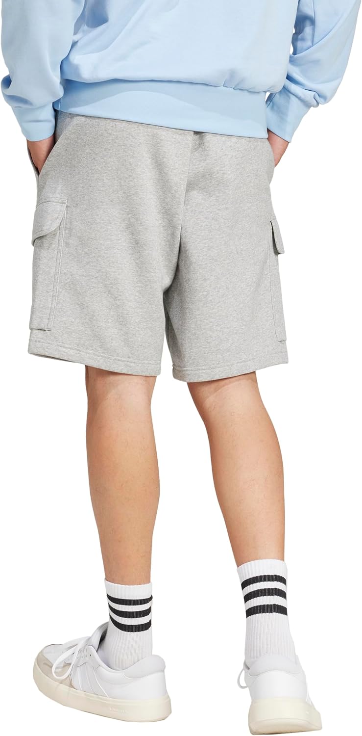 Adidas Mens Essentials Feel Cozy Fleece 10-inch Cargo Shorts - Image 3