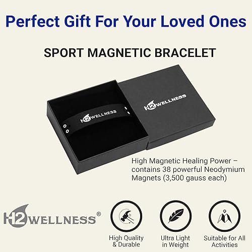 Miniatura 8 de Pulsera de terapia magnética, súper resistente, impermeable, transpirable, cómoda, ajustable, con infusión de titanio y cobre, Silicona