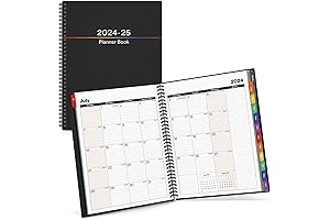 2024 Academic Planner | Large Daily Weekly Monthly Organizer with Tabs & Pockets
