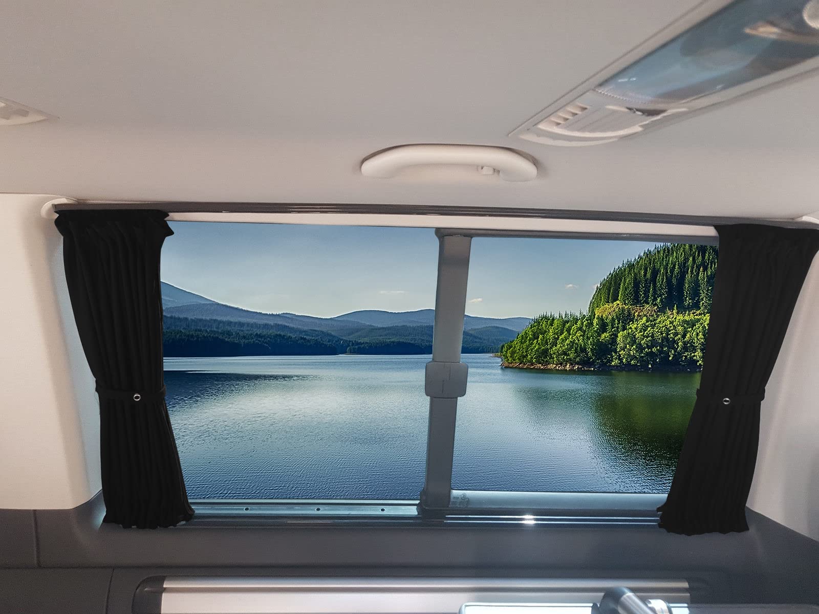 BREMER SITZBEZÜGE - Tende parasole per automobile, interasse lungo, per portellone posteriore, 713, vinaccia, accessorio per camper, automobile, tendine per camper, set