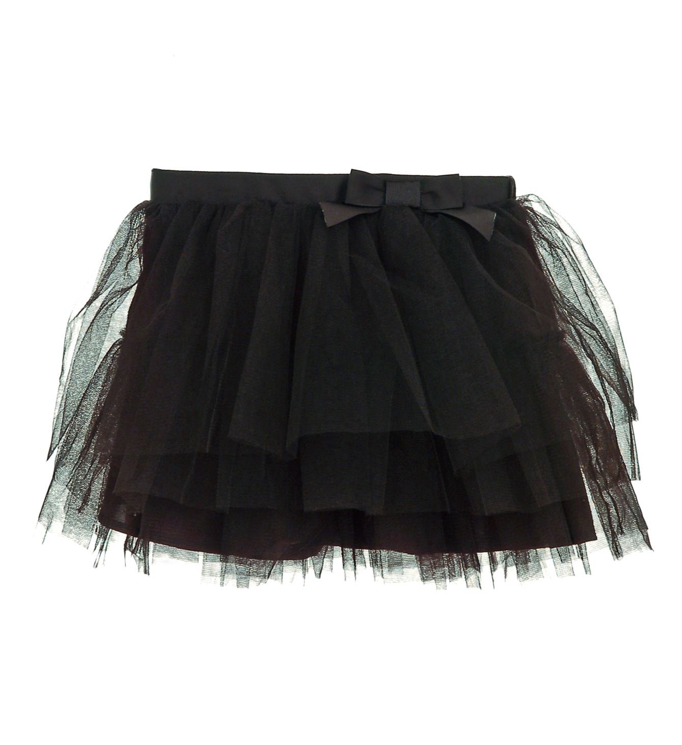 Hartstrings Little Girls Halloween Glitter Tulle Skirt Black 6X
