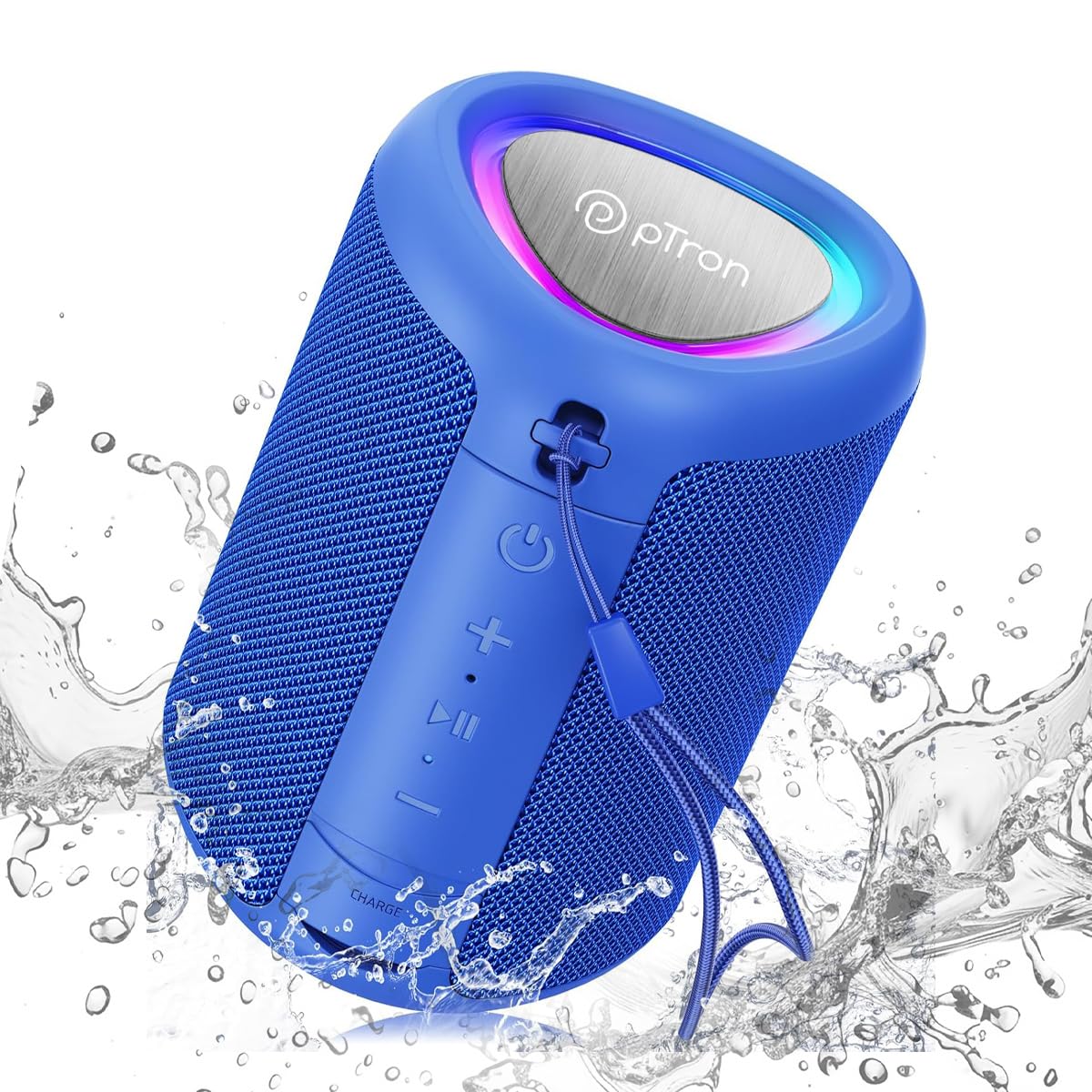pTron Fusion Mount V2 Mini Bluetooth Speaker, 12W HD Sound, Beat Synced RGB Lights, 10Hrs Playtime, Multi-Playback Modes-BT5.1/TF Card/Aux-in, IPX4 Water Resistant Speaker & Type-C Charging (Blue) (B0CTR2KS17) Amazon Price History, Amazon Price Tracker