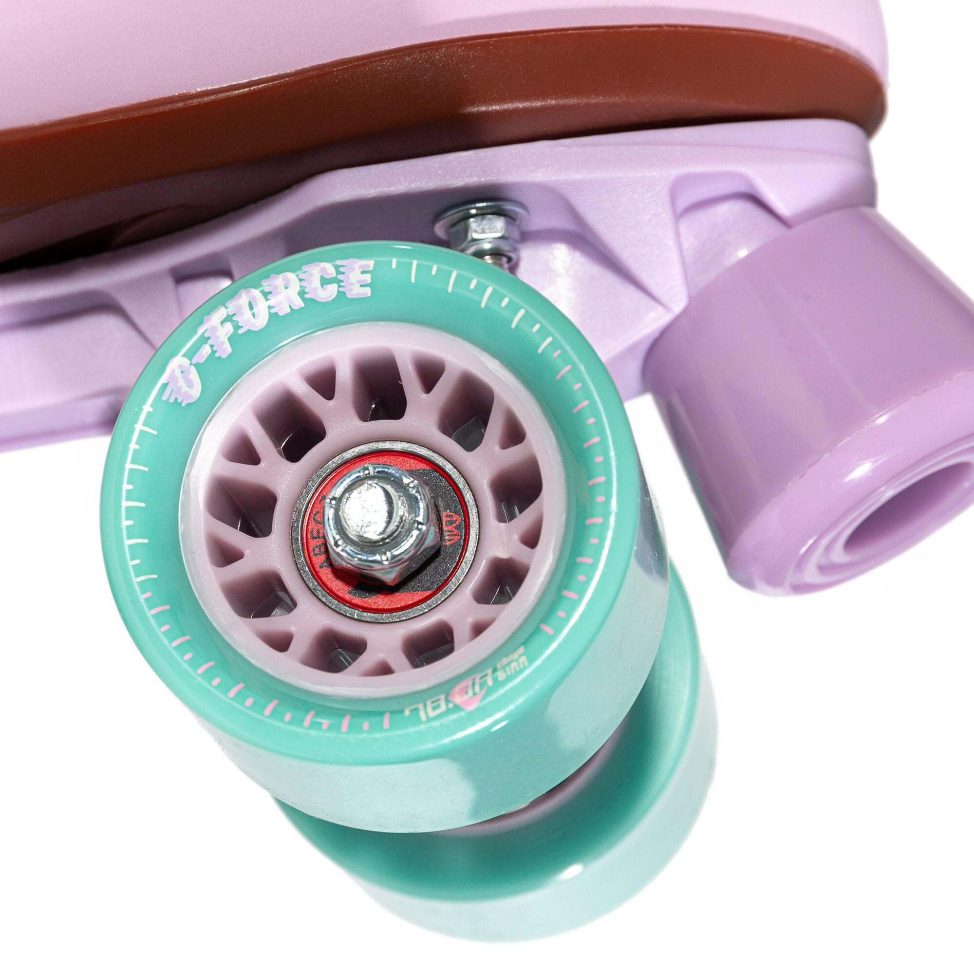 Chaya Melrose Lavender Roller Skates - Stilvolle Rollschuhe im Retro-Style von 36 bis 42 - Komfortable vegane Materialien - Glasfaserverstärkte Kunststoffplatte - 61mm/78A Rollen