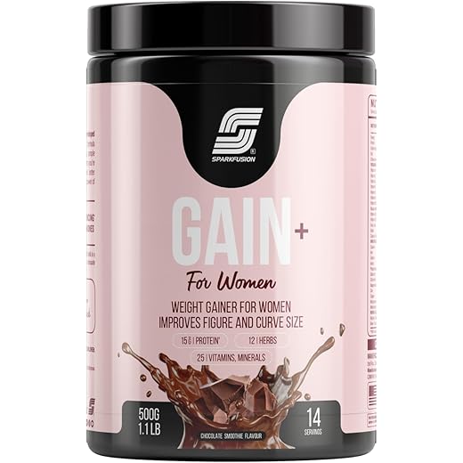 Sparkfusion Gain+ Women Weight Gainer Chocolate 500gm