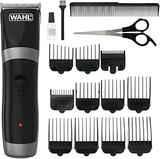 Wahl Cord/Cordless Hair Clipper, Gifts for Him, Rechargeable Cordless Clippers, Clipper Kit for Men, Rinseable Blades, Home Hair Cutting, Clippers with Guide Combs