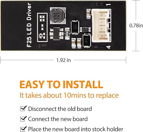 Miniatura 2 de Placa LED trasera X3 F25 -4 piezas, placa de reparación de luz LED trasera, repuesto de chip LED compatible para X3 F25 2011 a 2015 (reemplazo valeo