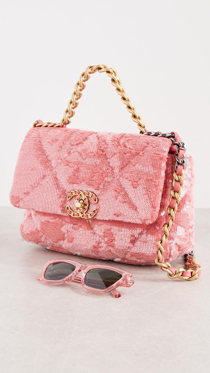 Women's Pre-Loved Chanel Chain Flap Shoulder Bag, Sequin - Image 3