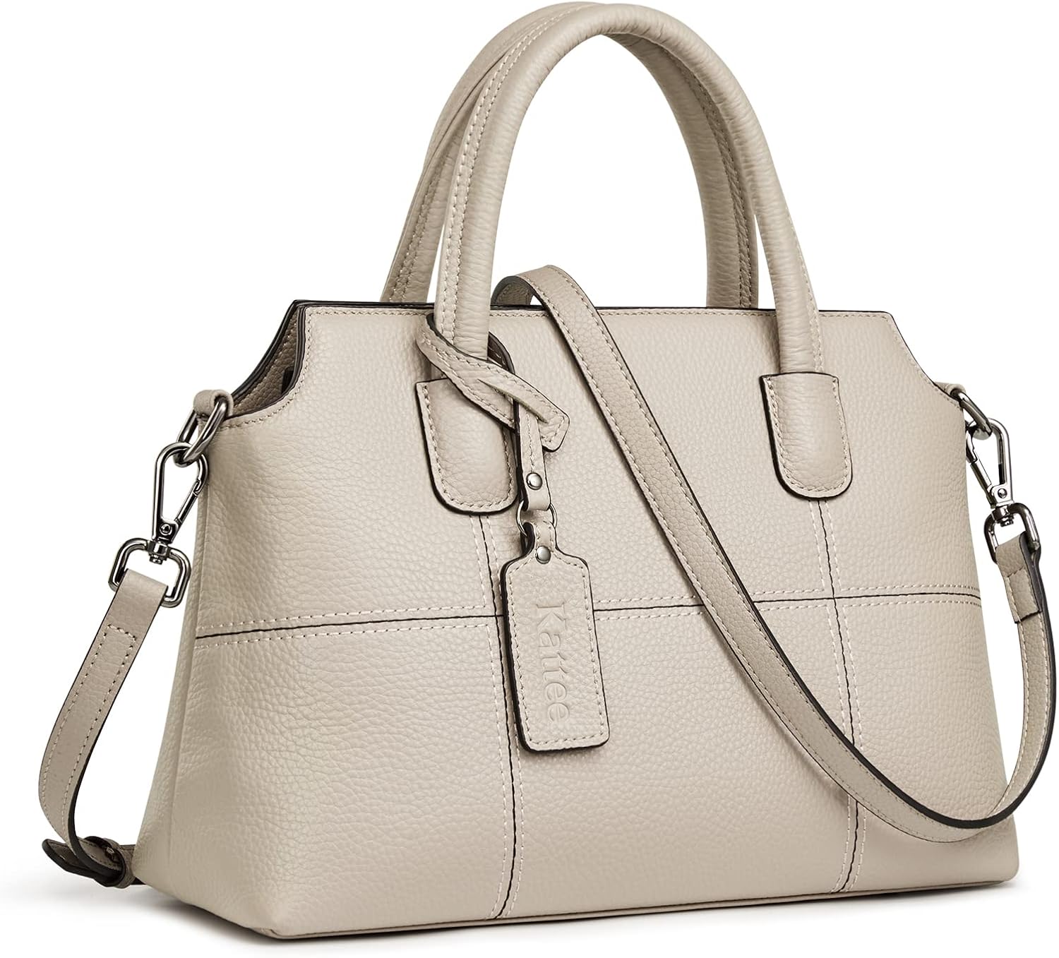 Kattee Genuine Leather Handbags for Women, Soft Hobo Satchel Shoulder