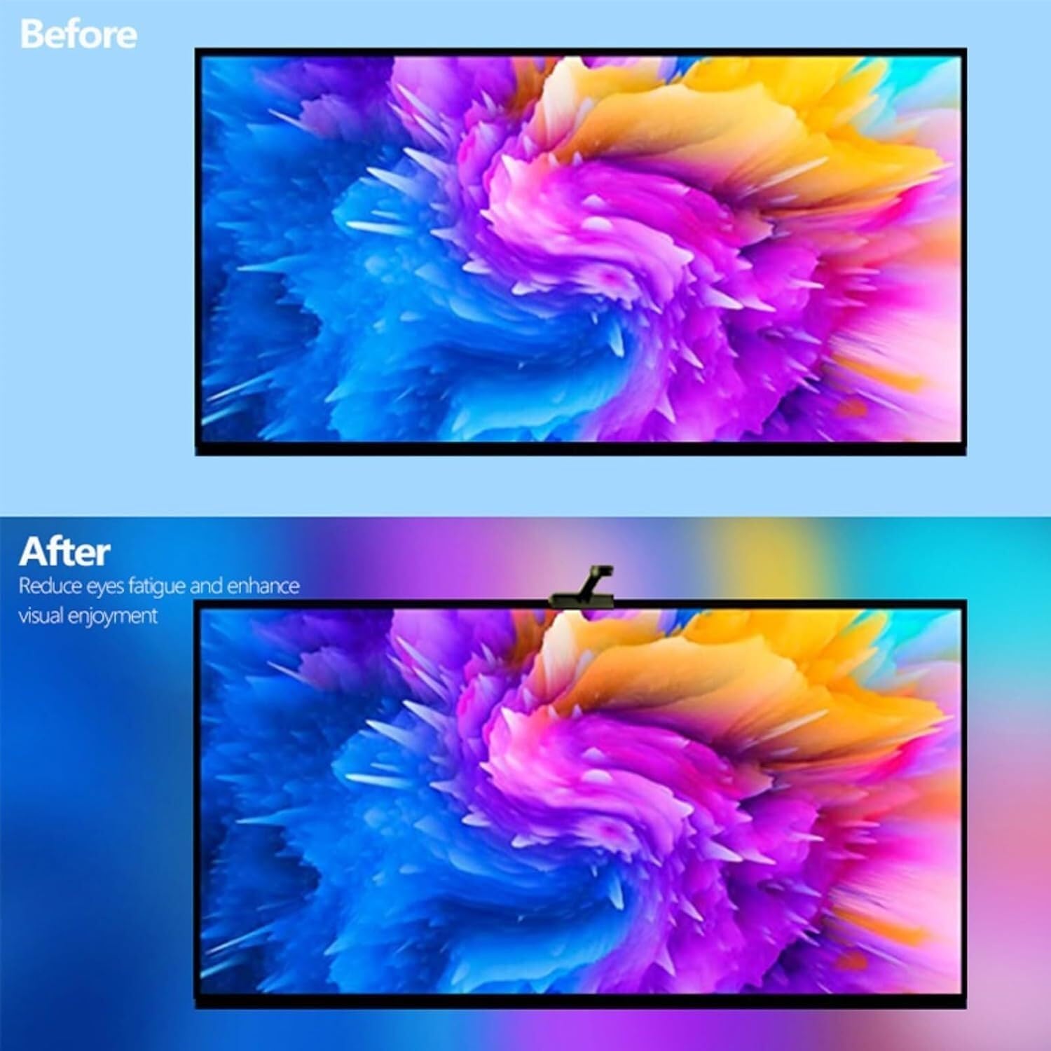 Striscia LED per TV, Striscia Luminosa con Controllo Tramite App, retroilluminazione RGB con Colori cangianti, Striscia Luminosa al Neon Flessibile per la Decorazione della casa