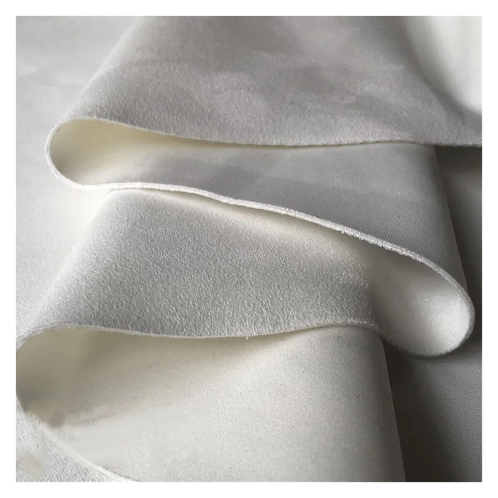 Suede Elastic Suede Fabric for Windbreaker Car Interior Seat Cushion Sofa Tablecloth Designer Handmade DIY Sewing Material Cloth(White 54)