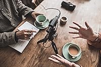 Vista 14 de Kit de video Shure MV88+ - Micrófono condensador estéreo digital para Apple y Android, con trípode Manfrotto PIXI, pinza para teléfono, montaje