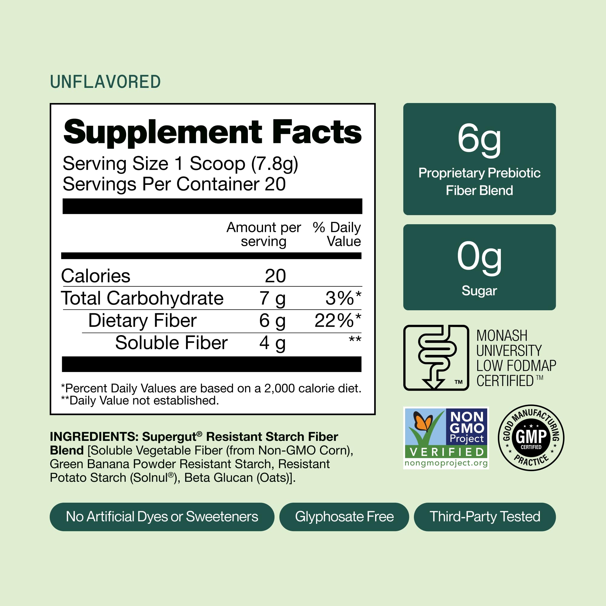 Supergut GLP1 Daily Support High Fiber Supplement Powder, 20 Servings — Amazon image 7