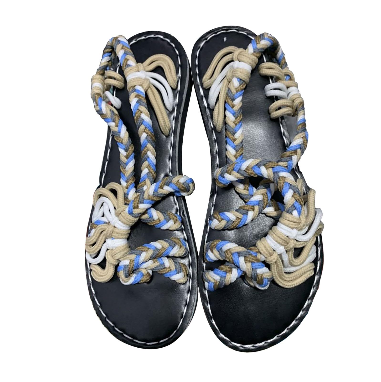 Sandali Donna Comodi Ma Eleganti Scarpe Aperte Sandali con nodo di grandi dimensioni abbinati a colori da donna 2026 nuovi piatti da spiaggia europei Pelle Estive Ciabattine Mare