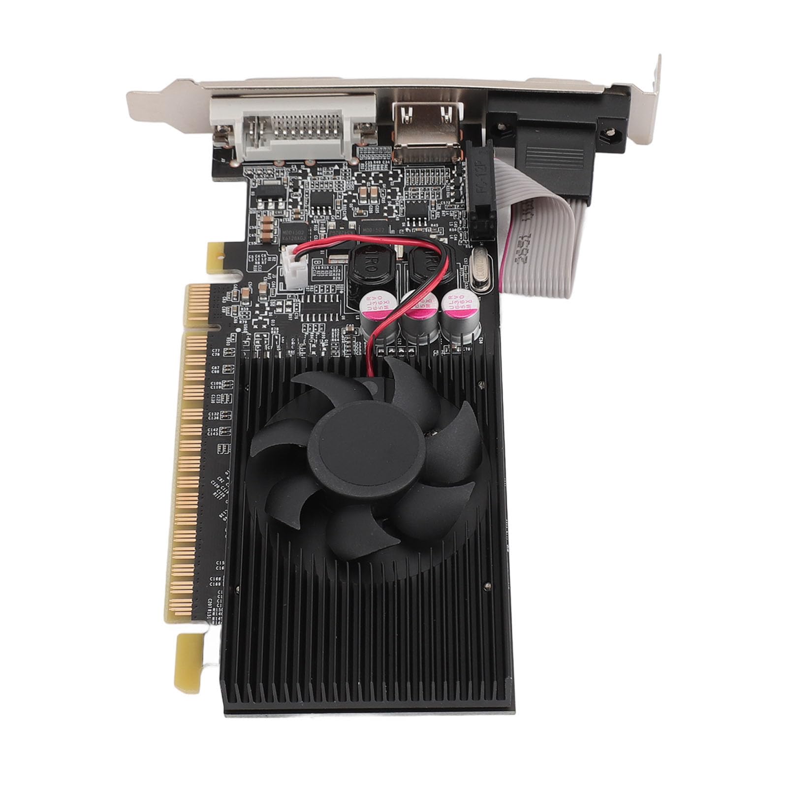 Elprico Carte Graphique de Jeu, Carte Graphique 2 Go DDR3 64 Bits PCI E, Résolution 2560 X 1600, Carte Graphique de Jeu pour Ordinateur de Bureau pour Windows 10 11 7 8