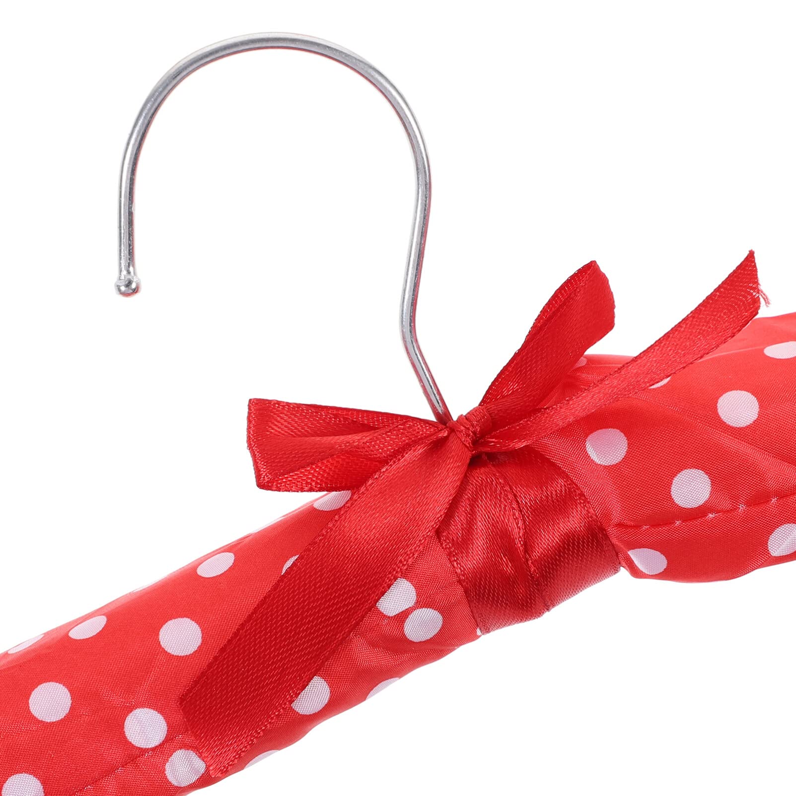 10 Stück Blumenbezogene Kleiderbügel mit Stoffbezug und Holzkern
